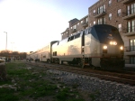 AMTK 79  21Feb2010  SB Train 21 (Texas Eagle) in the AmTrak Station  